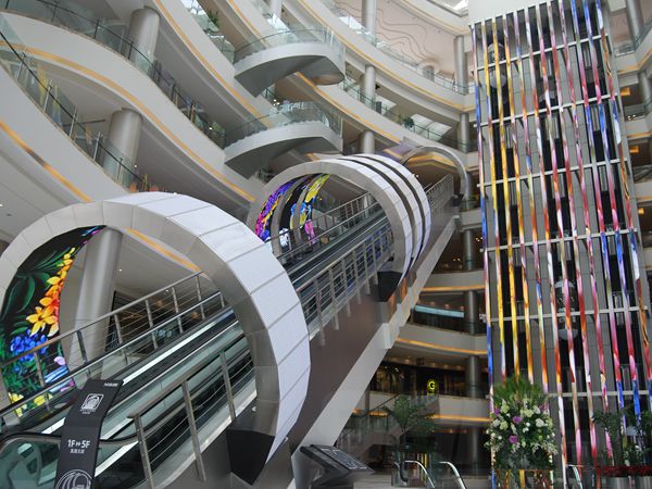 上海（hǎi）紅星美凱龍室（shì）內led全彩顯示屏