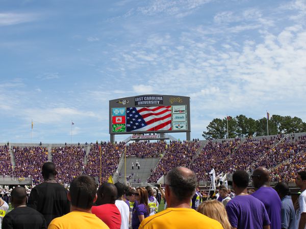 美國ECU體育場全彩（cǎi）led顯示屏
