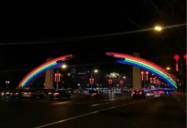 LED異型(xíng)屏(píng)令彩虹門重(chóng)獲新生