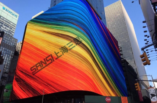 大香蕉9草在线紐約時代廣場戶外（wài）全彩屏（píng），1600㎡