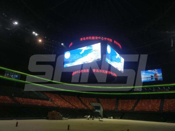 青（qīng）島市民健身中心鬥型屏
