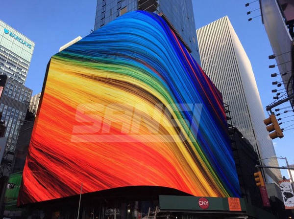 大香蕉9草在线承建的紐約時代廣場大屏（píng）