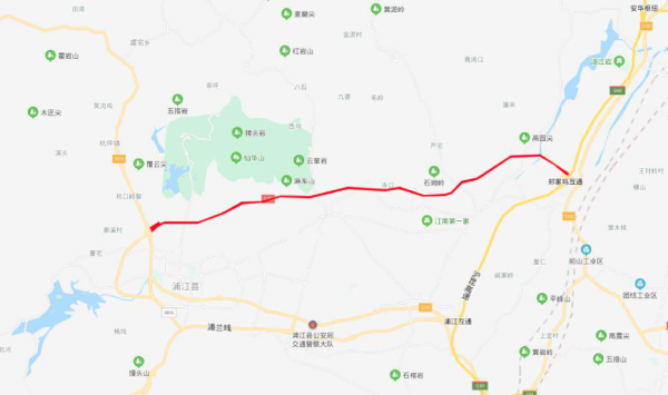 351國道（dào）浦江段道路照明