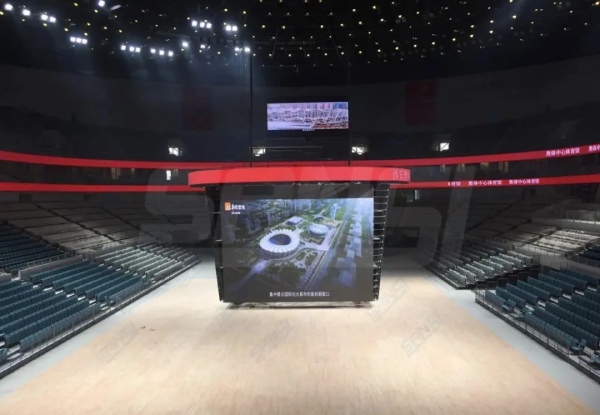 西安奧體中心館內（nèi）鬥型屏