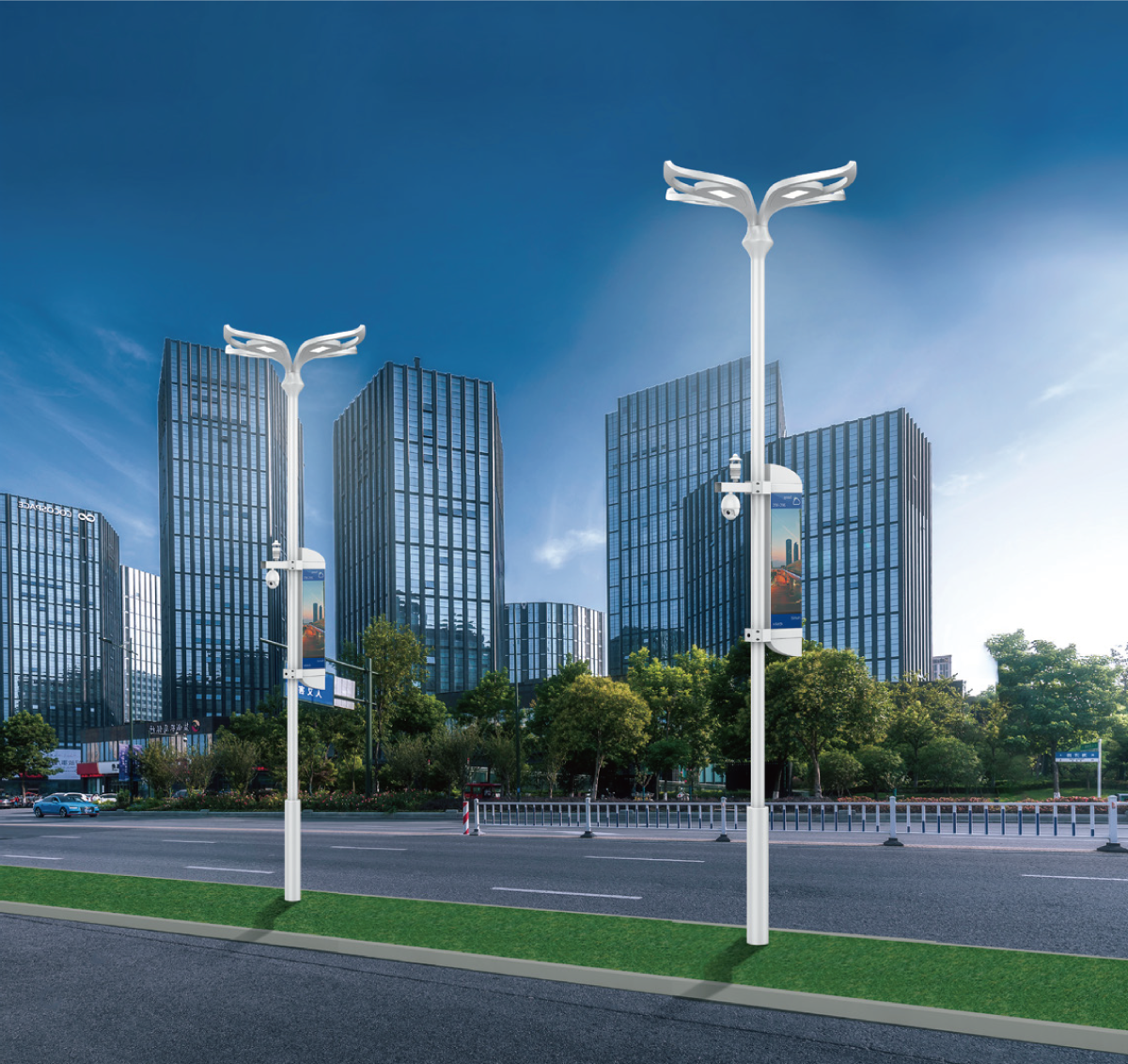 水芙蓉,智慧路燈,智慧燈杆,智能路燈,智（zhì）能燈杆