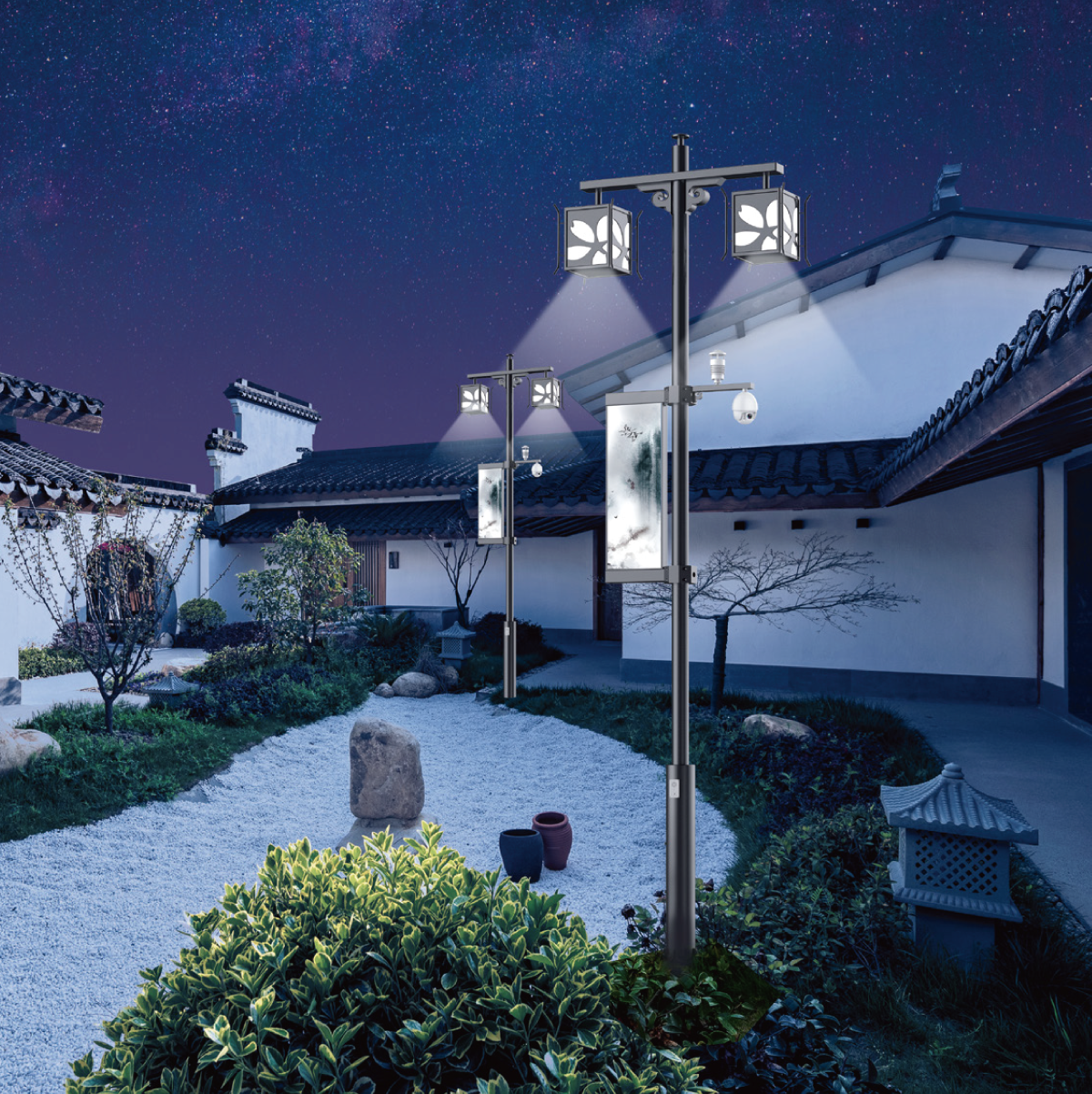 宮鎖春秋（qiū）,智慧燈杆,智慧路燈,智能路燈,智能燈杆