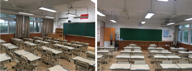 日新實驗小學普通教室（shì）實（shí）景（改造後）