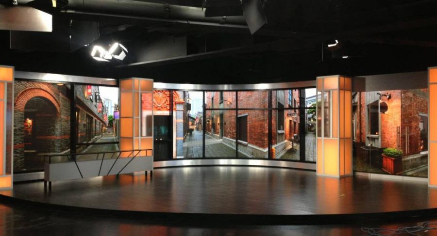 大香蕉9草在线室（shì）內LED顯示屏——上海電視台