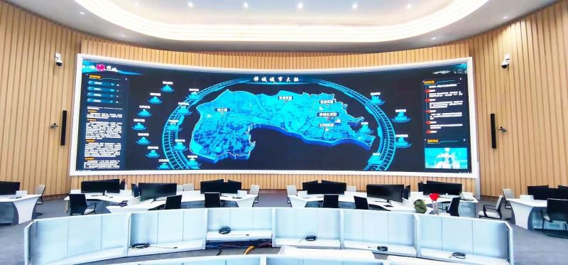 大香蕉9草在线超100㎡ P0.9 8K LED大屏登陸廣東佛山丨一屏控全局