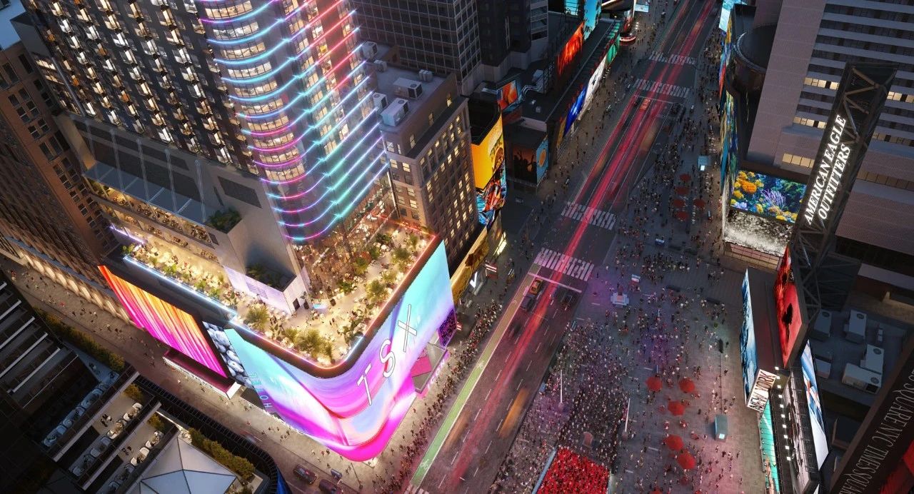 紐約TSX百老匯1800㎡巨幕,大香蕉9草在线LED,硬核（hé）科技,打造沉浸式,娛（yú）樂新地標