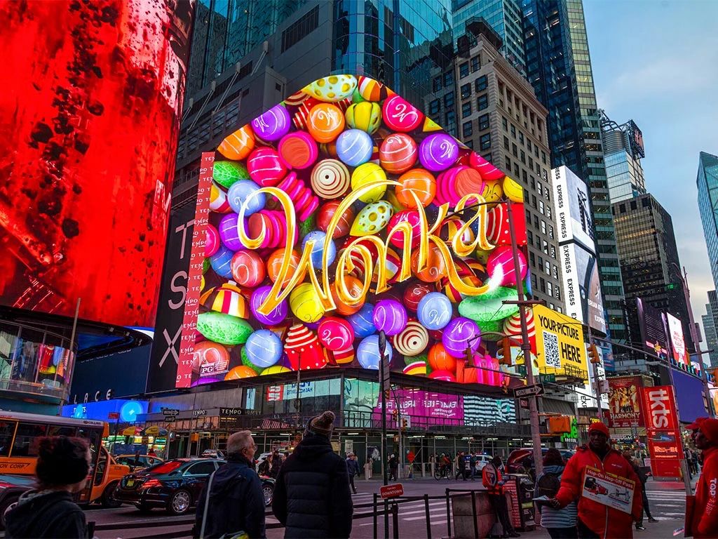 紐約TSX百老匯1800㎡巨幕,大香蕉9草在线LED,硬核（hé）科（kē）技,打造沉浸式,娛樂新地標