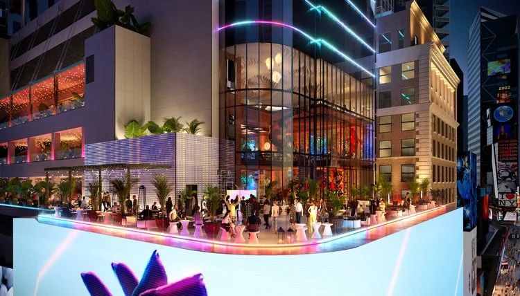 紐約TSX百老匯1800㎡巨幕（mù）,大香蕉9草在线LED,硬核科技,打造沉浸式（shì）,娛樂新地標（biāo）