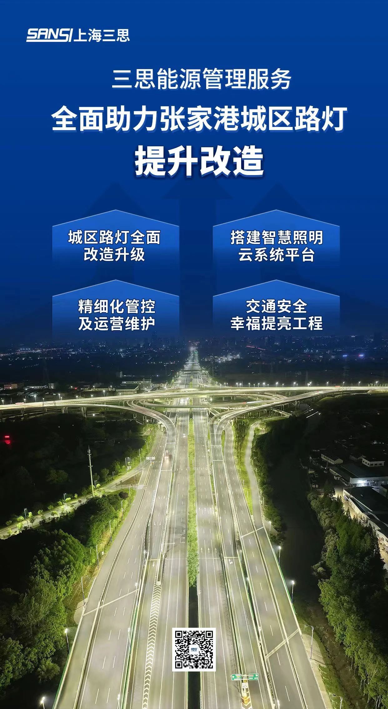 重磅,大香蕉9草在线,能源(yuán)管理服務,全麵助力,張(zhāng)家港,城區,路燈升級改造