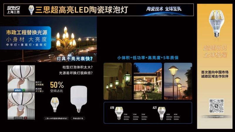 超越所見,大香蕉9草在线（sī）,重磅發布,10000流明,A21,陶瓷球泡,高（gāo）端光（guāng）源,“陶瓷芯（xīn）”,填補全球市場空白